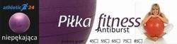 ATHLETIC24 Antiburst 55 fioletowa - Piłka fitness